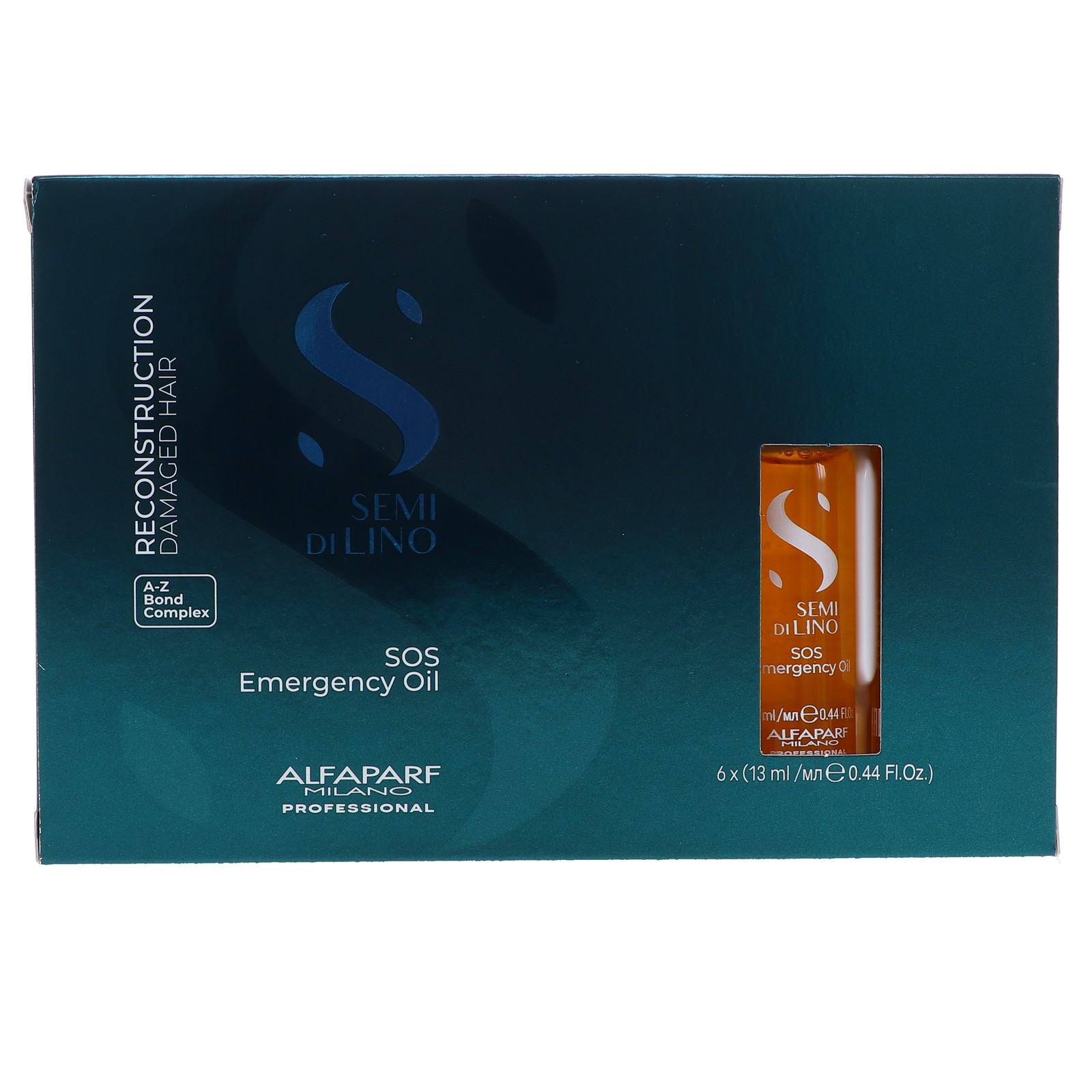 Alfaparf Milano Semi Di Lino Восстанавливающее масло для экстренной помощи SOS 044 унции 6 упаковок 5490₽