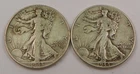 1943-P and 1944-P  Walking Liberty Half Dollars VG/Fine (2 Coins)