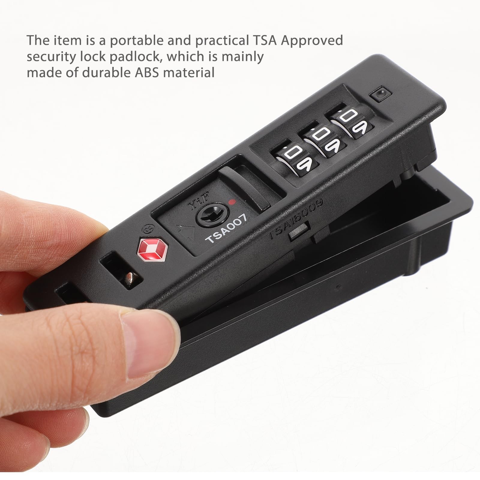 iplusmile TSA Luggage Customs Lock: Secure Self-Setting 3-Digit - Portable Co...