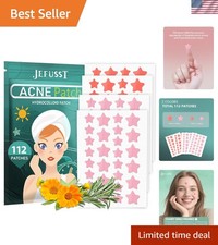 Customized Star Acne Patches - 112 Hydrocolloid Pimple Treatments for All Skin