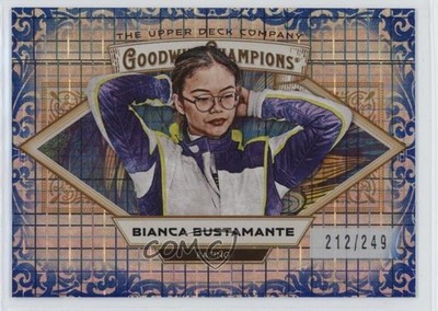2025 Goodwin Champions Horizontal Blue Checkers /249 Bianca Bustamante #97 e0y