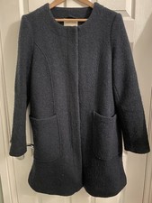 Seasalt Charcoal Burner Wool Coat size 14