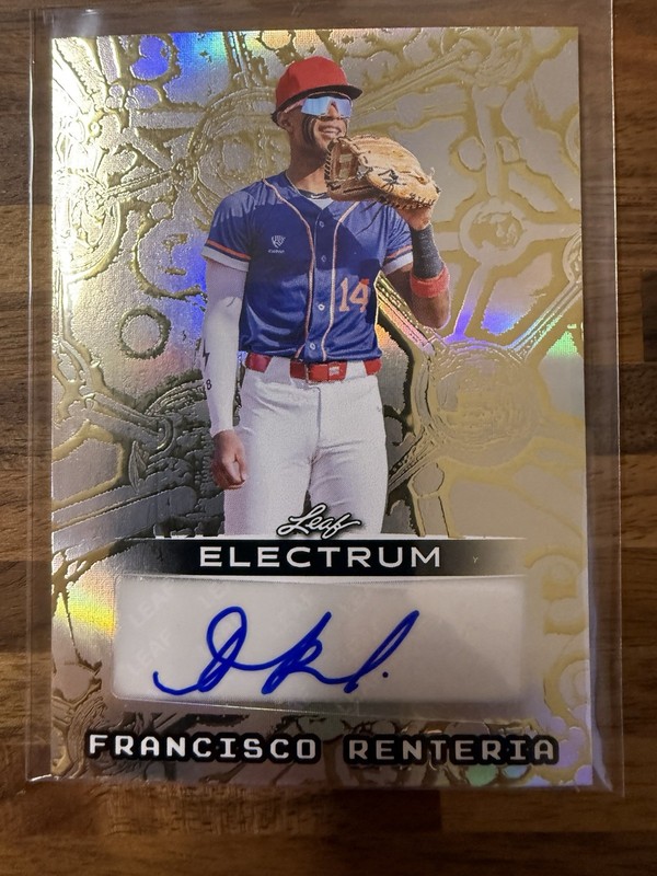 Francisco Renteria 2026 Leaf Electrum 1/1 Auto Gold Phillies Prospect