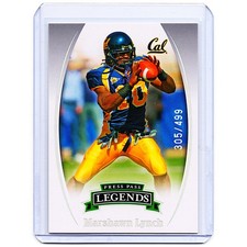Marshawn Lynch SP /499 RC Legends Rookie Card California Golden Bears Jersey #10. rookie card picture