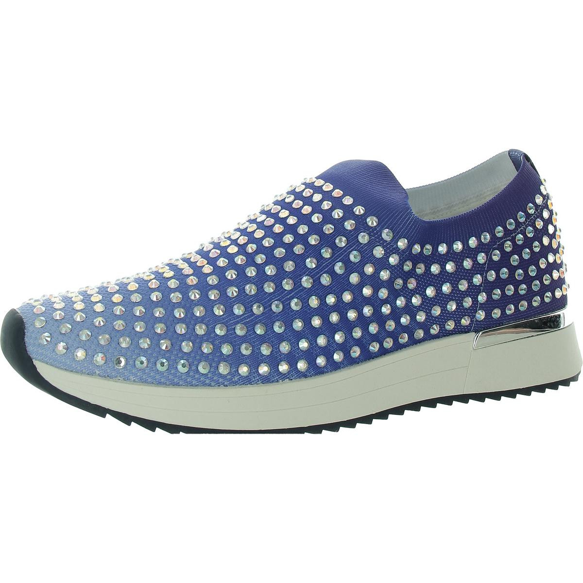 Женские кроссовки Cameron Jewel Jogger синего цвета без застежки Kenneth Cole Reaction 2090 6490₽