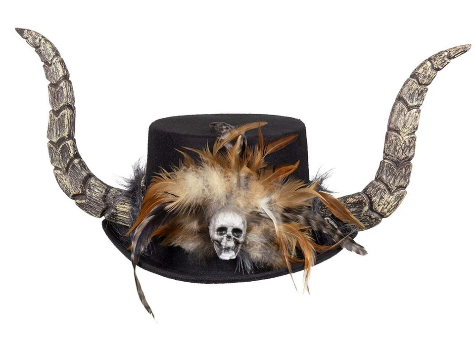 72251  Hut Papa Legba, VodooZauber, Wunderheiler, Kopfbedeckung mit Hörnern, ... - Bild 1 von 2