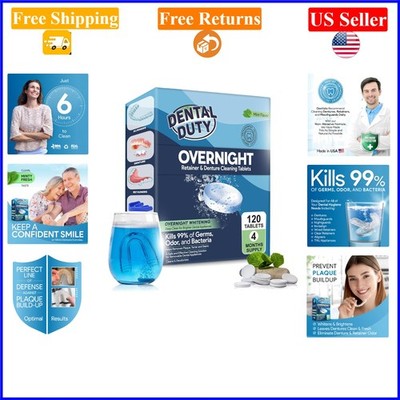 120-Count Overnight Retainer & Denture Cleaning Tablets Extra Strong