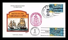 DR JIM STAMPS US COVER BATTLE OF VIRGINIA CAPES FDC COLLINS HAND PAINTED