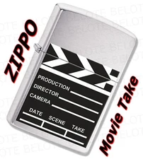 Zippo Movie Take Brushed Chrome Windproof Lighter 28064
