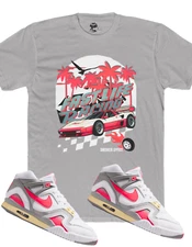 SNEAKER EFFECT TEE SHIRT to match Nike Air Tech Challenge II racer pink
