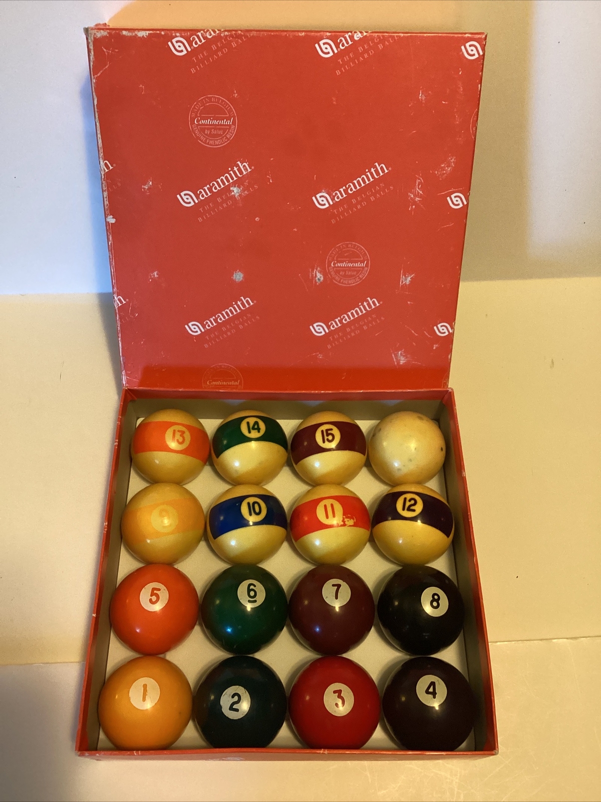 Aramith Belgian Billiard Pool Ball Set Continental by Saluc 21/4