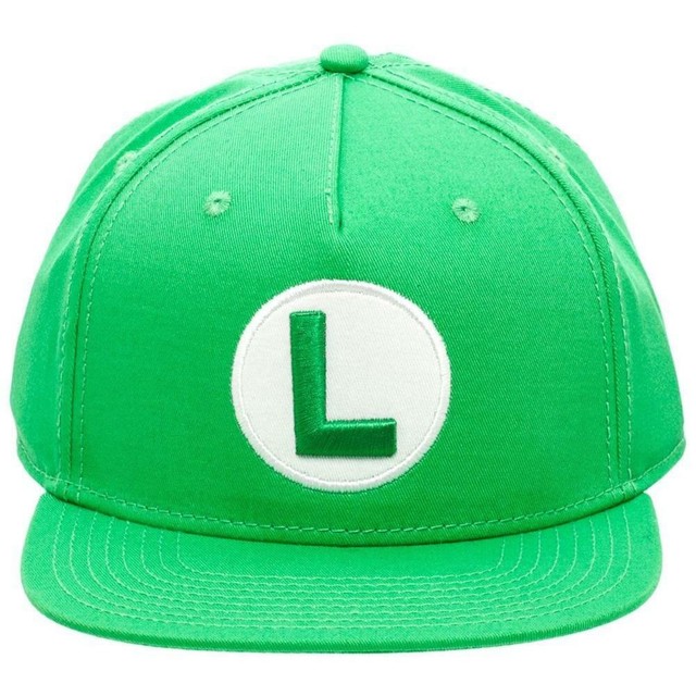 Luigi Super Mario Green Snapback 