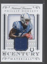 PHILIP DORSETT 2015 PANINI NATIONA TREASURES CENTURY MATERIALS ROOKIE JERSEY /99