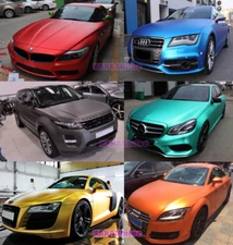 Full Car Wrap - Satin Matte Metallic Chrome Vinyl Sticker Decal Bubbles Free CF