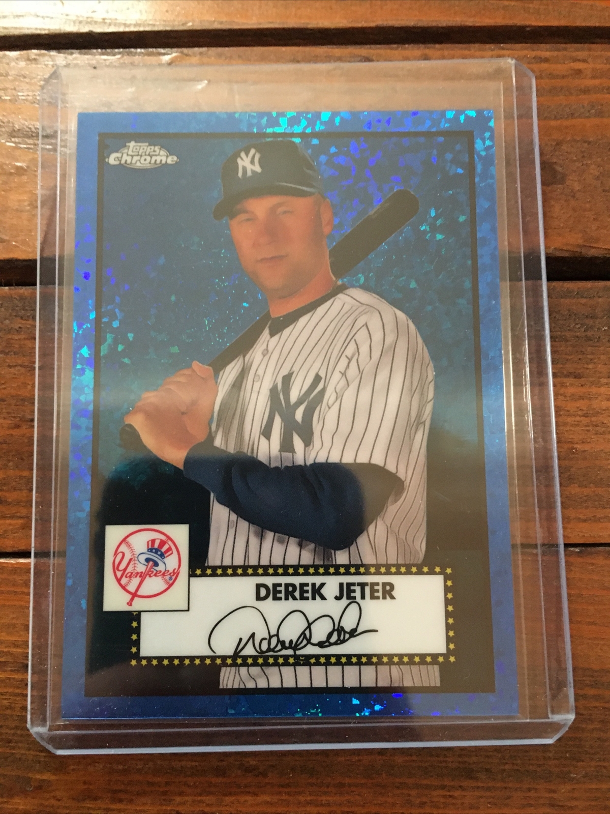 Derek Jeter 2021 Topps Chrome Platinum Anniversary Blue Mini-Diamonds /199🔥🔥