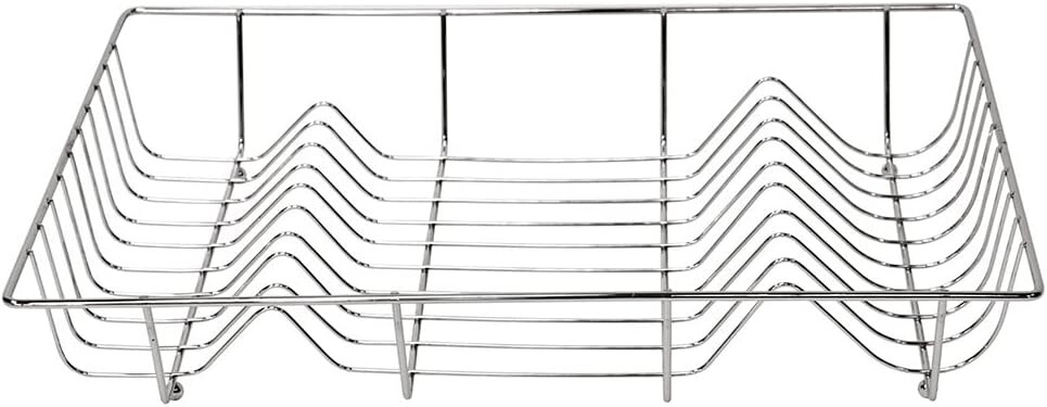 Large Kitchen Chrome Dish Drainer Rack Drying Stand Cutlery Cup