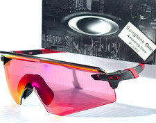 NEW Oakley ENCODER Matte Black Red PRIZM Road Red Lens Sunglass 9471-01