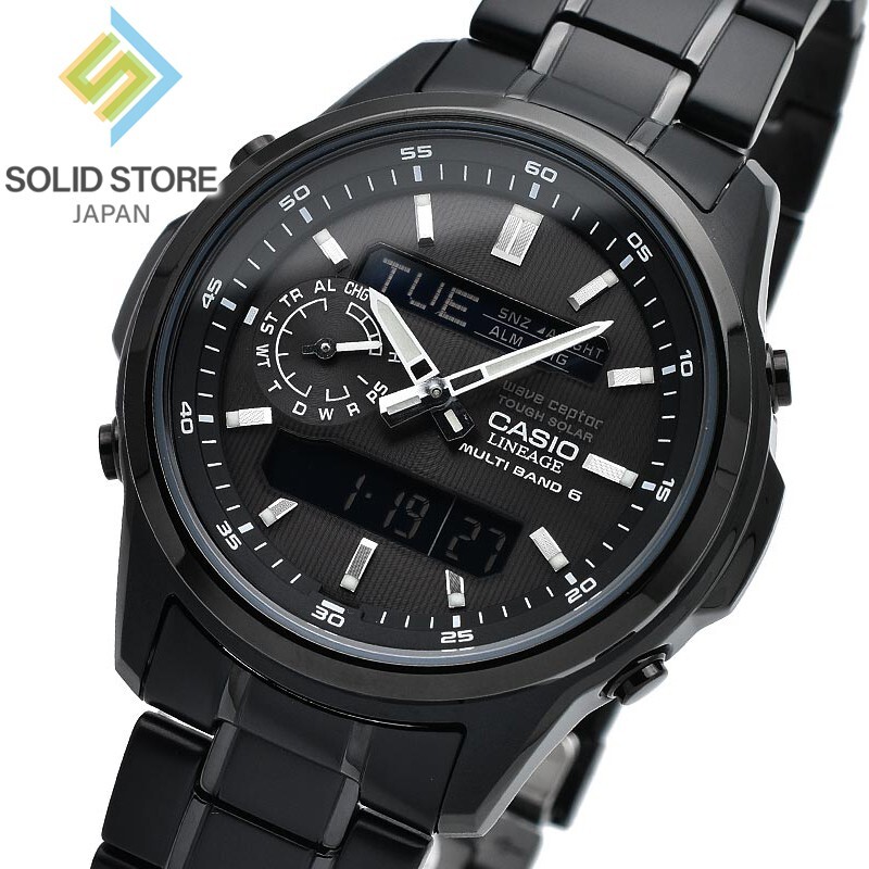 【新品・未使用】CASIO LCW-M300DB-1AJF 腕時計 メンズ CASIO LINEAGE LCW-M300DB-1AJF Multiband 6 Radio Solar Watch All