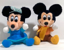 Disney Mickey's Christmas Carol Mickey and Minnie Mouse Plush Stuffed Toys