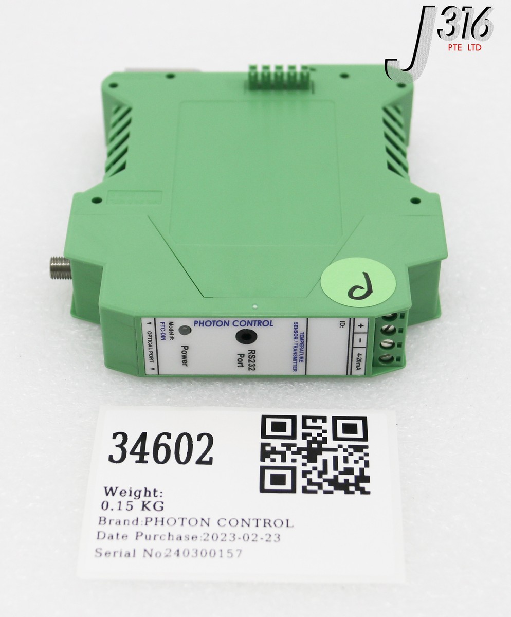 34602 PHOTON CTRL TEMP SNSR/TRANSM, LAM 666-045257-006 FTC 34602 PHOTON CTRL TEMP SNSR/TRANSM, LAM 666-045257-006 FTC