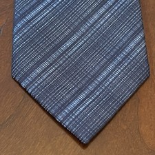 Van Heusen Blue 100 Polyester Men  s Neck Tie Made In China