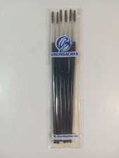 6 Vintage Grumbacher paint brushes #6 9454 USA