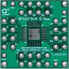 QFN32-5x5, TQFN32-5x5, UFQFN32-5x5, VFQFN32-5x5 0.50mm(0.02") to 4xIDC2x4 [UK]