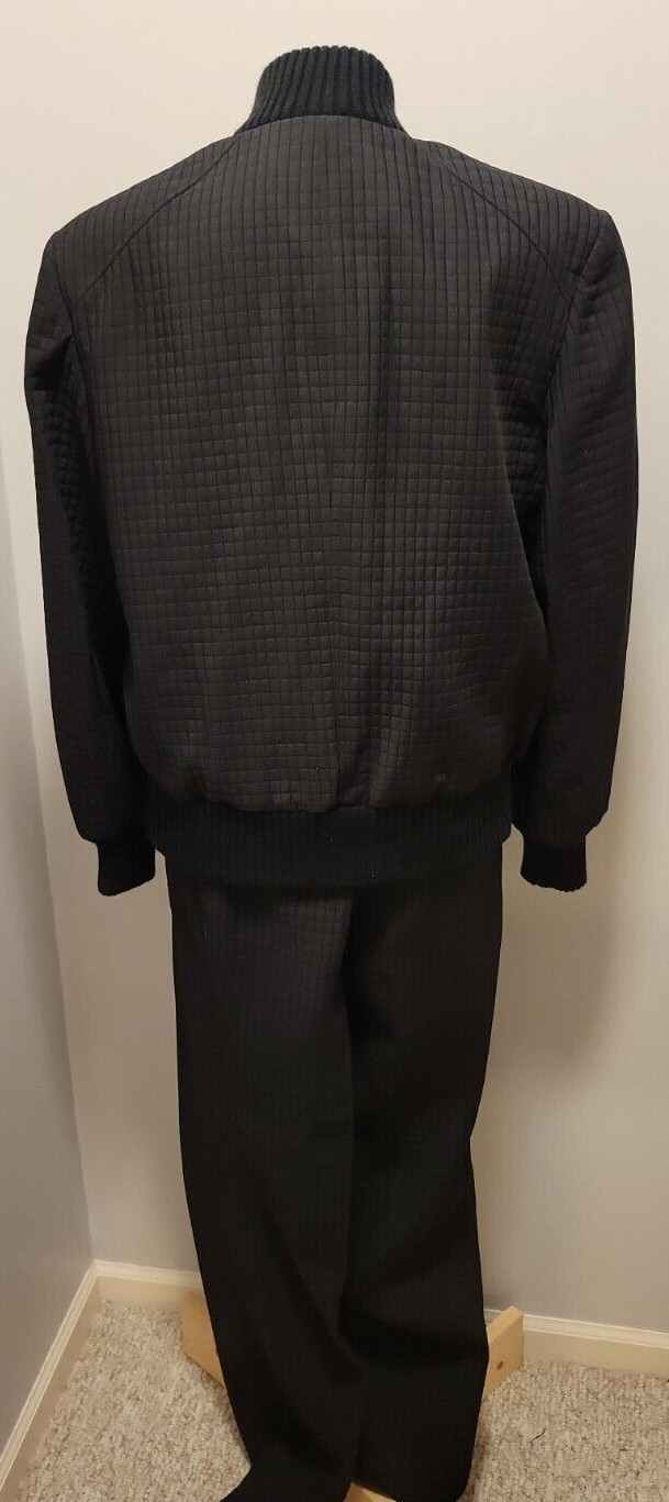 Focus 2000 Solid Black Quilted 2-Piece Lined Wome… - image 4