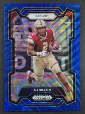 2024 Panini Prizm Draft Picks Football Blue Wave Prizm /249 - Pick A Card
