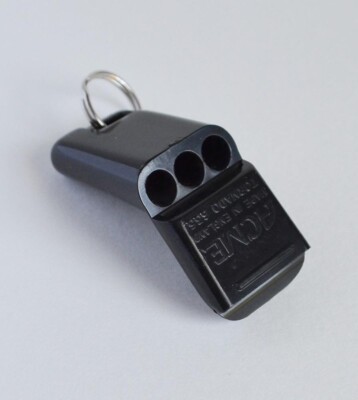 Acme Tornado  Whistle No 635,  In 6 Colors Black, Blue,Orange, Red White Yellow 