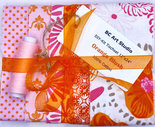Patchworkstoff DIY Kit Tischl&auml;ufer Jelly Roll Riley Blake Orange Blush 30x60cm