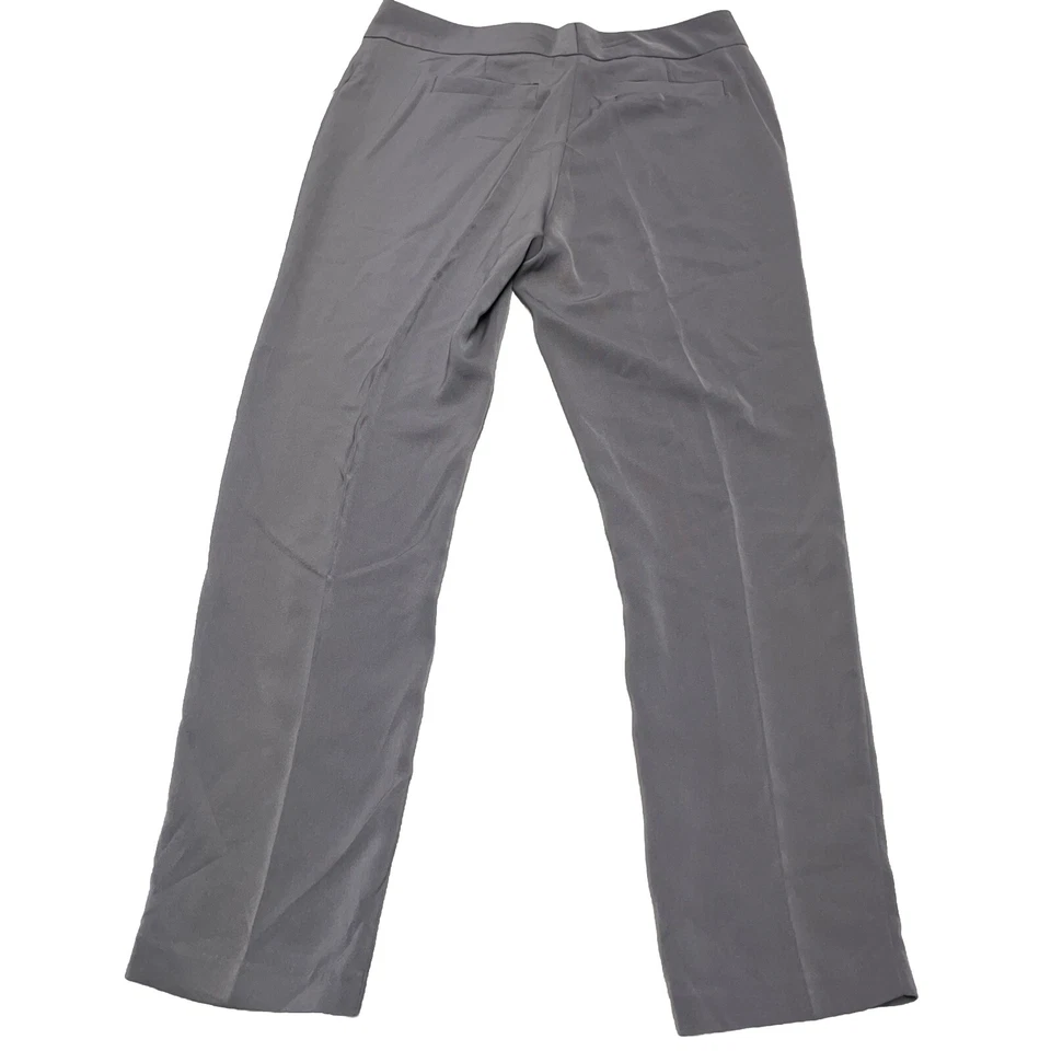 全新带标签 Focus 2000 灰色休闲裤 14 Flowy 珠光正装职业城市平前 — 第 2/4 张图片