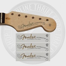Fender 60's Jazzmaster Waterslide Guitar Neck Headstock Decals Set of 3 
