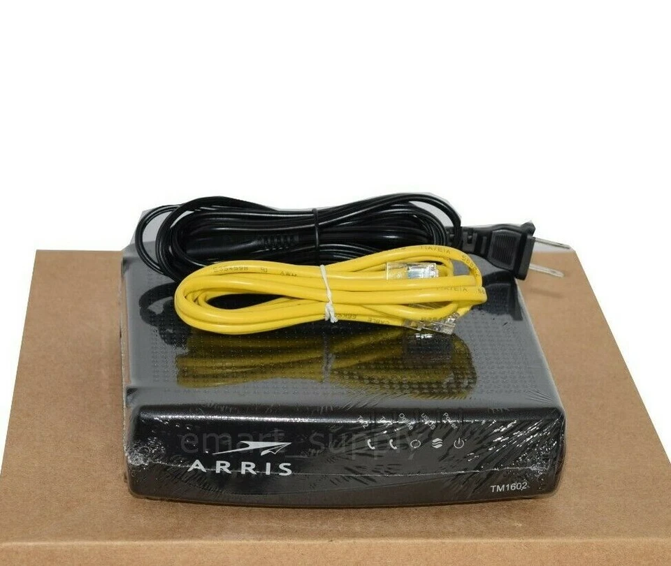 Arris TM1602A DOCSIS 3.0 Telephony Cable Modem  Optimum WOW Cablevision Charter - Image 2 of 2