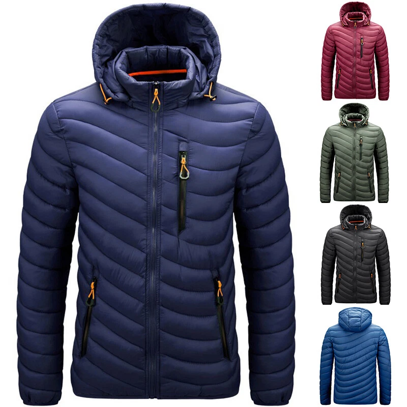 Winter Warm Hoodie Puffer Jacket Coat Mens Padded Zip Up Quilted Casual Outwear
Opens in a new windo