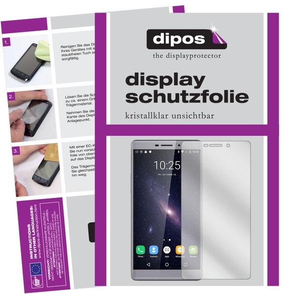 6X Schutzfolie FüR Vkworld T1 Plus Klar Display Dipos Displayfolie-image