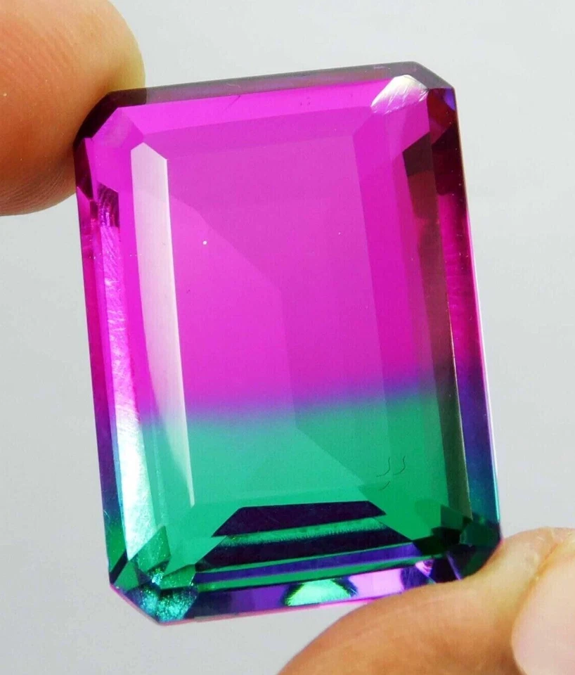 Large Tourmaline 110.15 Ct. Emerald Faceted Cut Loose Gemstone Gift for Birthday - Image 3 of 4