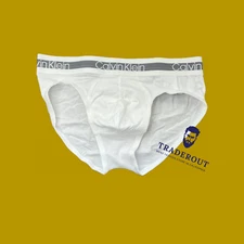 Calvin Klein CK men white cooling hip brief underwear  size S