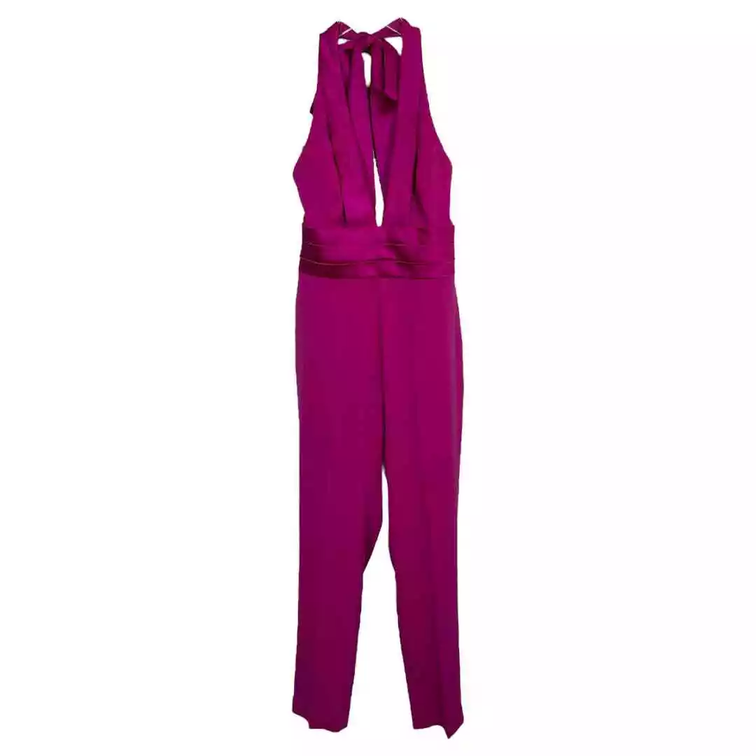 Halterneck Jumpsuit - Dark purple - Ladies