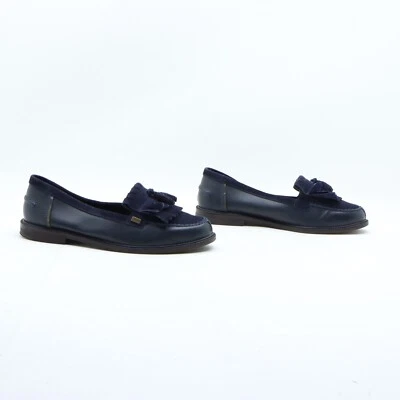 Mocassin Barbour D'Occasion Taille US 7 (Cod.CS1925) En Cuir Et Daim Bleu - Photo 1/4