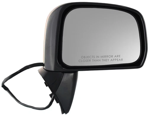 Fits 07-12 NS VERSA HATCHBACK POWER MIRROR PAINT TO MATCH BLACK W/O HEAT 08-11 R