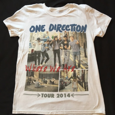 Where We Are 2014 Tour ONE DIRECTION Shirt Classic White Unisex S