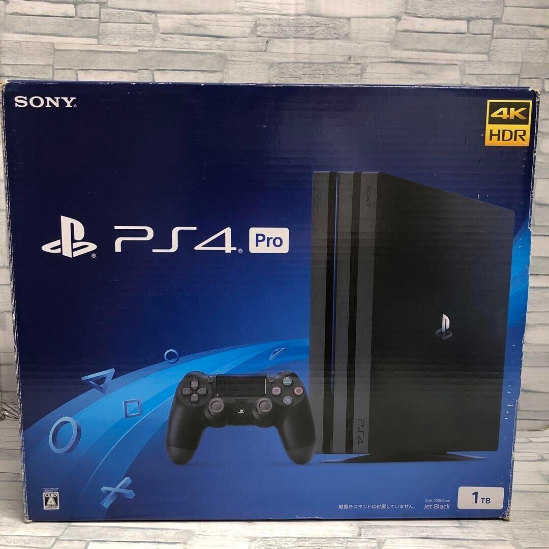 美品 SONY PS4 pro CUH-7200BB01 本体 4K HDR対応-