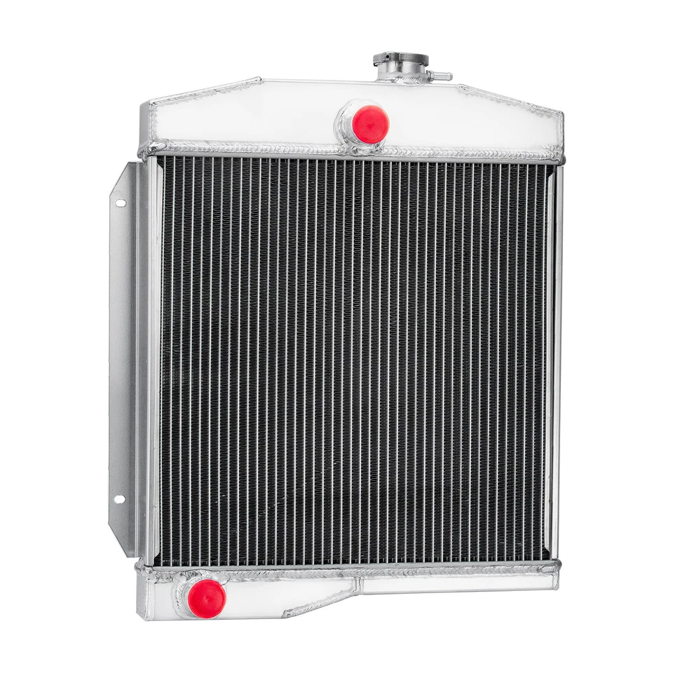 3Row Aluminum Radiator For 1955 Jeep Willys 1959-1971,61 Jeep CJ3 CJ5 CJ6 Manual Foto 3 de 4