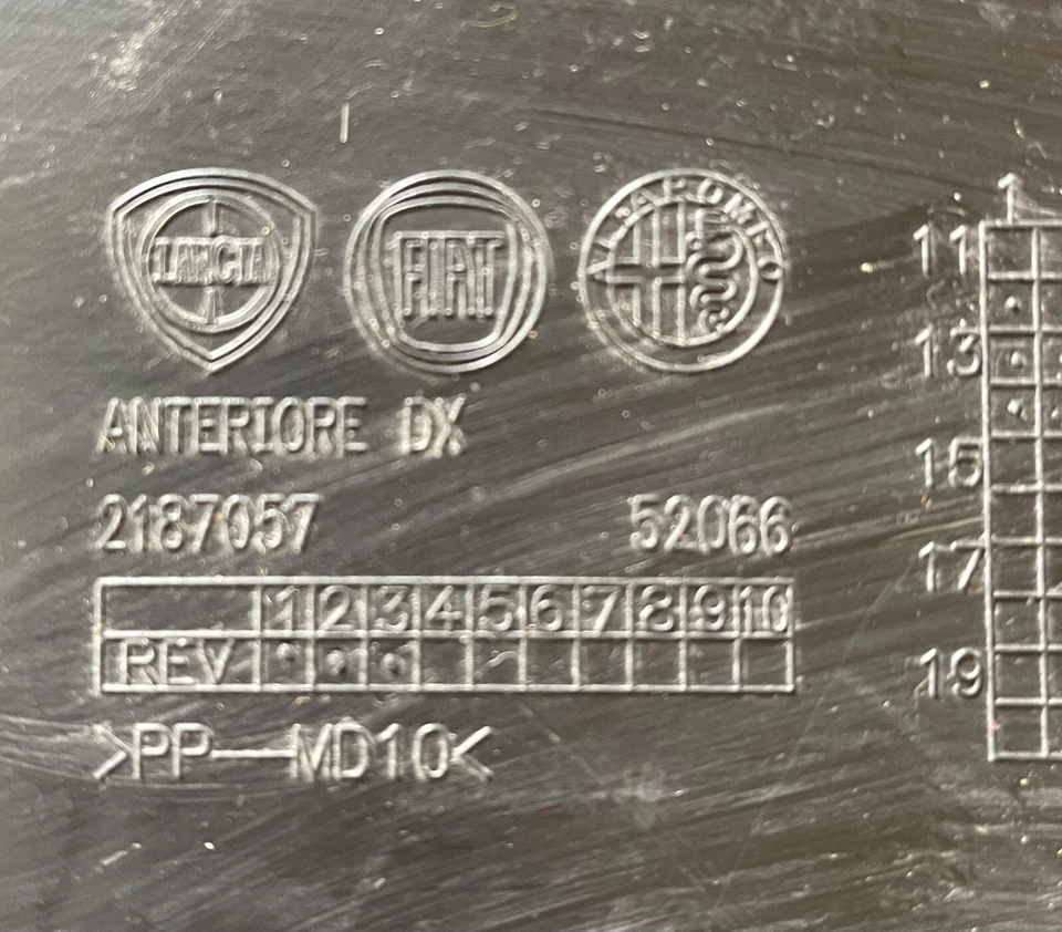 PANNELLO PORTIERA ANTERIORE DX FIAT PANDA (312) Foto 4 de 4