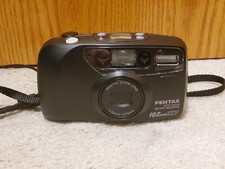 Pentax IQZoom EZY 35mm Camera Point  Shoot 38-70mm Lens Tested with Case Black