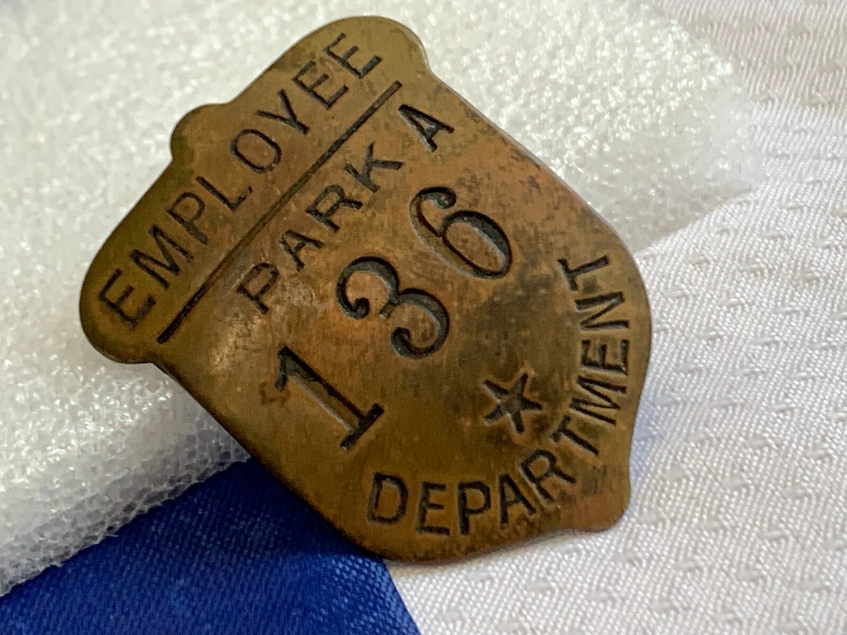 Vtg Park A Department #136 Employee Badge ID Pin Pinback | eBay