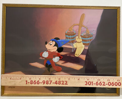 Disney Animation Cel Mickey Mouse as The Sorcerers Apprentice