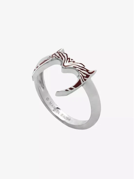 Anillo Marvel $58.99 WandaVision Bruja Escarlata Tiara Talla 7 Plata de Ley SÓLIDA Foto 4 de 4