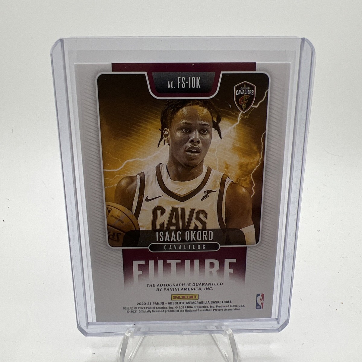 ISAAC OKORO AUTO RC 5/5 2020-21 PANINI ABSOLUTE FUTURE